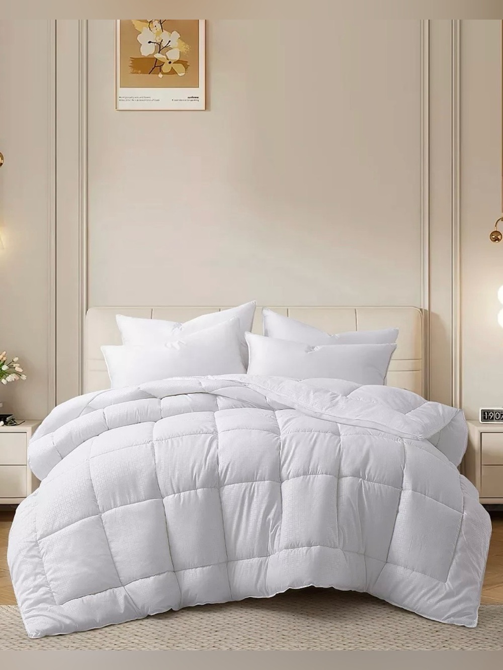 New Macys Home x Unikome Down Alternative Quilted King Comforter‎ Hypoallergenic